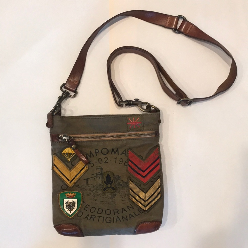 Campomaggi Patchwork & Leather Crossbody Bag